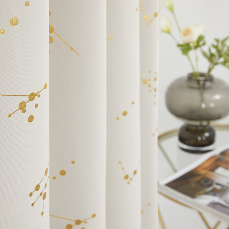 Makvala Room Darkening Curtain Pair, 42" W x 95" L, Beige