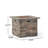 32'' Stone Square Mgo Fire Pit W/ Grey Top- 40,000 Btu