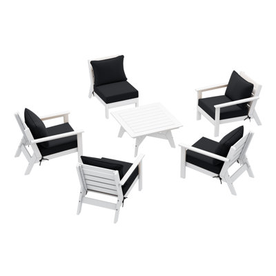 Ensemble de conversation à assise profonde 6 pièces