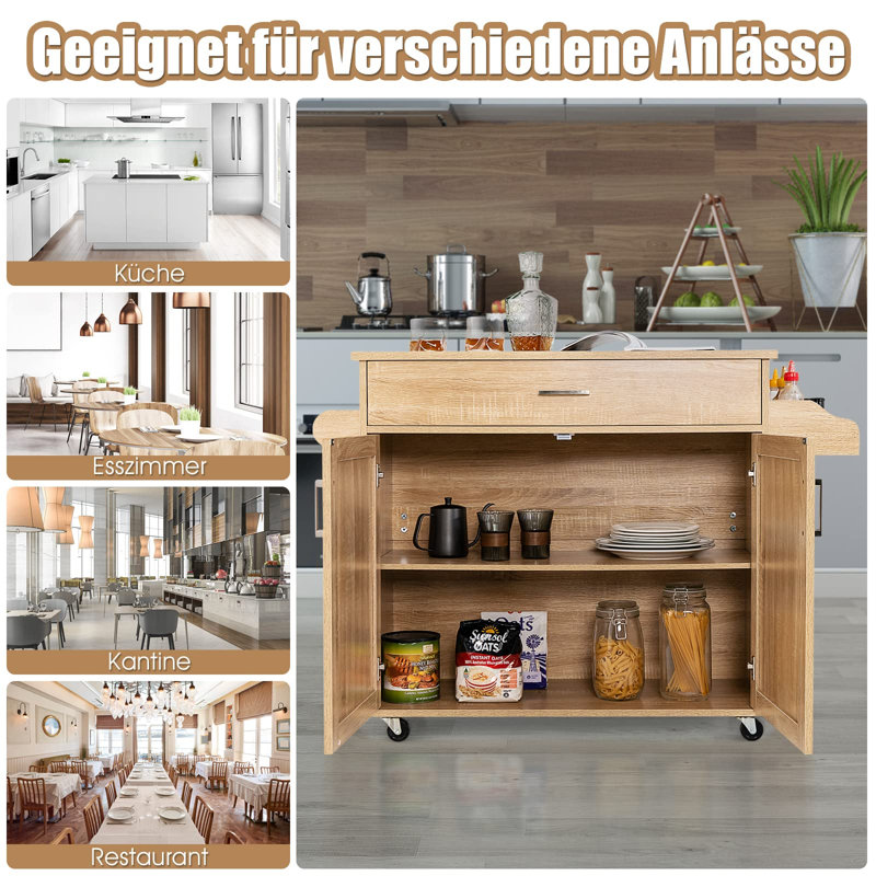 Wood Kitchen Trolley