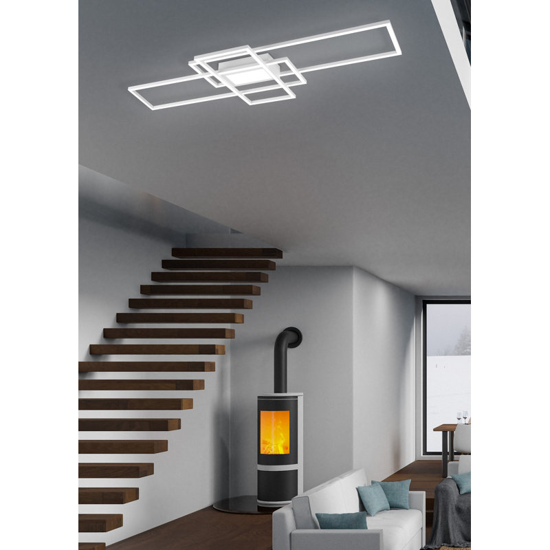 Makela LED Flush Mount, White Matt