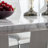 5-pieces 63" Rectangular Faux Marble Dining Set with Button-Tufted Upholstered Chairs-1679121964-1679121965