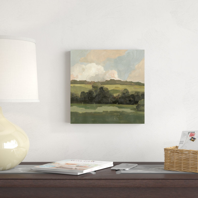Impression sur toile tendue Ochre Evening II, H 12 po x l 12 po x P 1,25 po