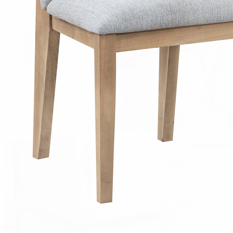 Wood Frame Dining Chair, Gray/Oak