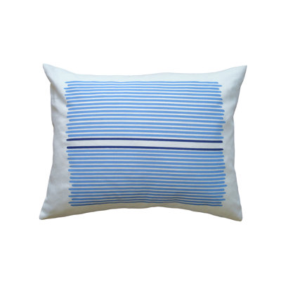 Hand Printed Pillows Stripe Throw Pillow