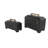 Wood Handmade Decorative Black Box With Brass Latches And Handle Set