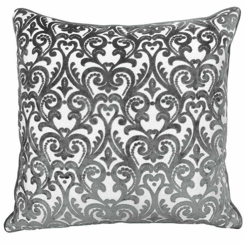 Square Pillow Cover & Insert, Silver