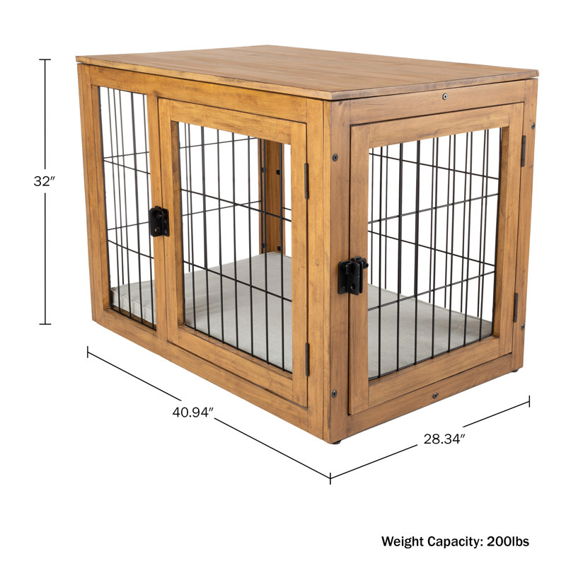 Caisse pour chien Pet-Style Pet, Naturel, Grand (H 32 po x l 28,34 po x P 40,9 po)