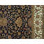 Tapis noir et brun de haute qualité noué à la main