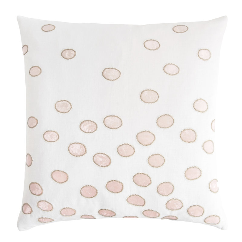 Ovals Square Pillow Cover & Insert, Blossom