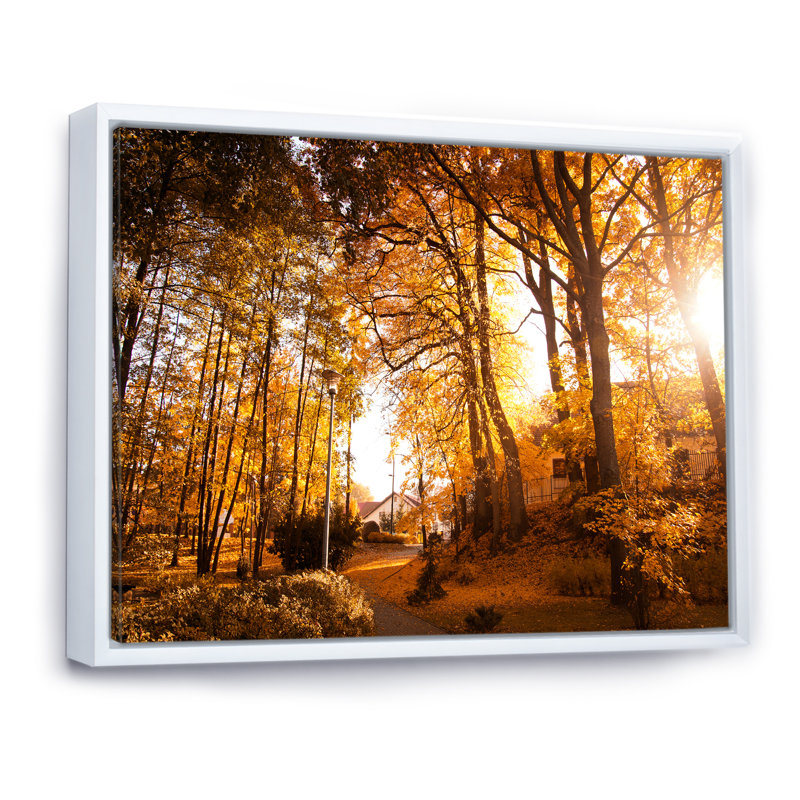 Chemin à travers une forêt enchantée - œuvre d'art traditionnelle sur toile, H 40 po x l 30 po x P 1,5 po