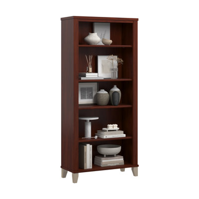 Tall 5 Shelf Bookcase in Hansen Cherry