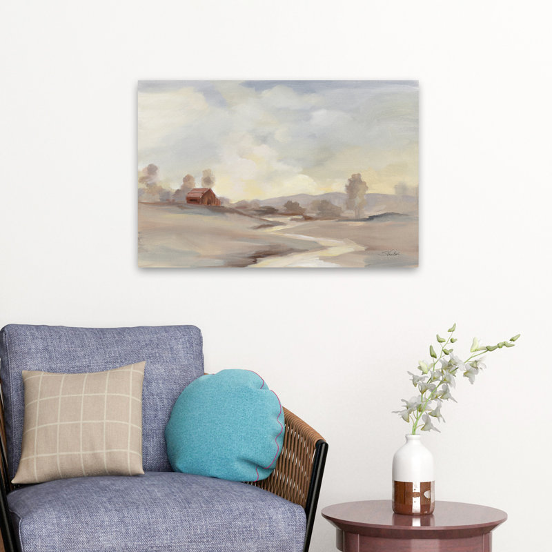 Farmhouse / Country Monochromatic Farm View, 24" H x 16" W