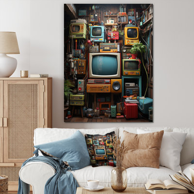 Rétro jeu vidéo rétro, impression sur toile