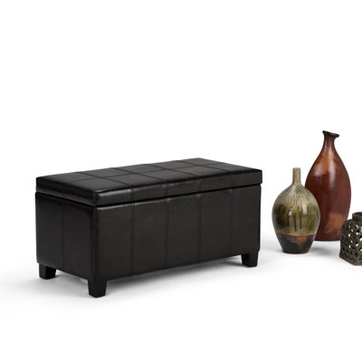 Repose-pieds rectangulaire avec rangement relevable Dover