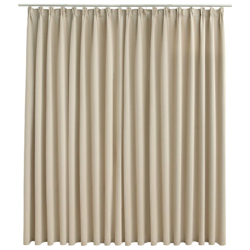 Azurae Blackout Curtain Single Panel, Beige