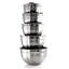 Mega Chef Multipurpose Stackable 10 Piece Stainless Steel Mixing Bowl Set