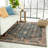 Jayven Machine Washable Performance Blue/Tan Rug-62289983