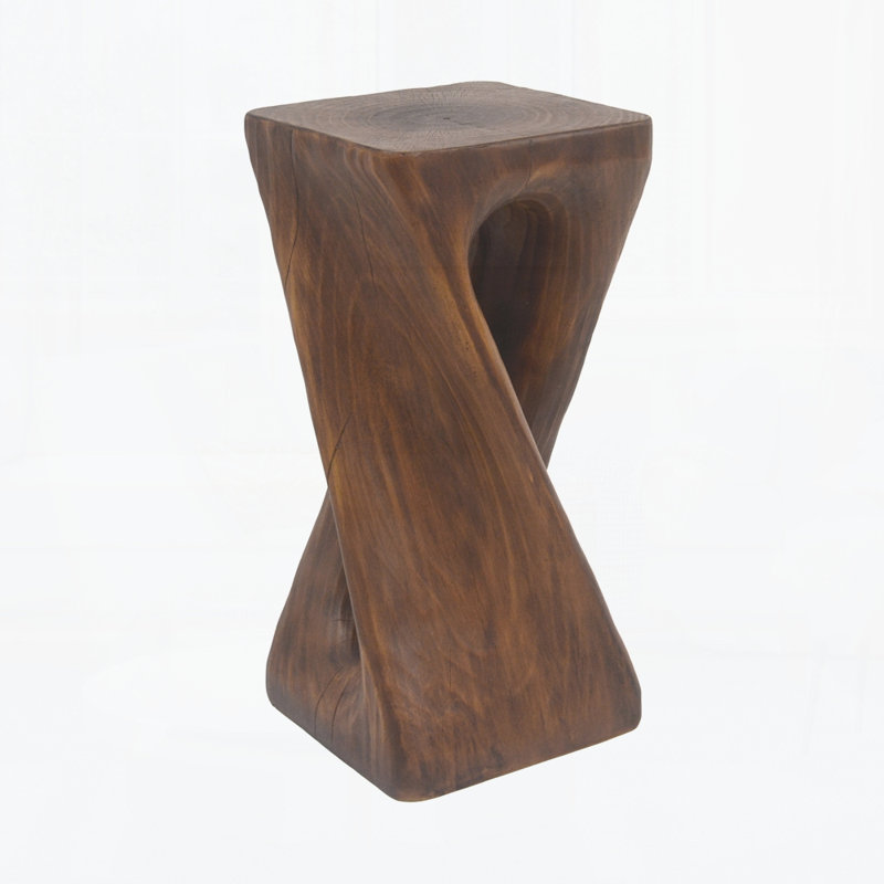 Outdoor Side Table, Antique Brown