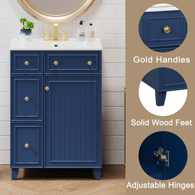 Quanda 24'' Single Bathroom Vanity with Top