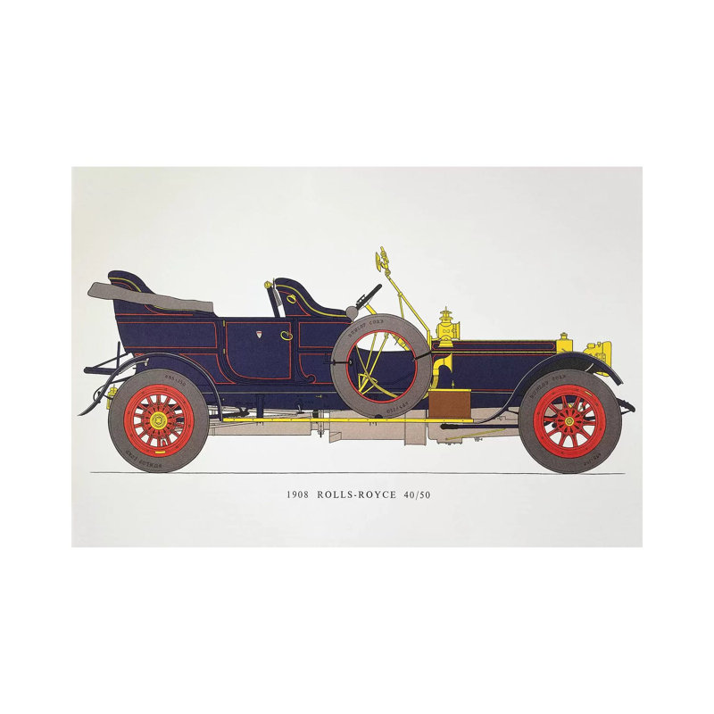 Auto: Rolls-Royce, 1908 - Wrapped Canvas Print, 20.32 cm H x 30.48 cm W