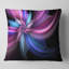 Fleur psychédélique mauve et bleue - coussin à imprimé floral-29463247-29463243