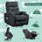 Upholstered Heated Massage Chair-1884018511