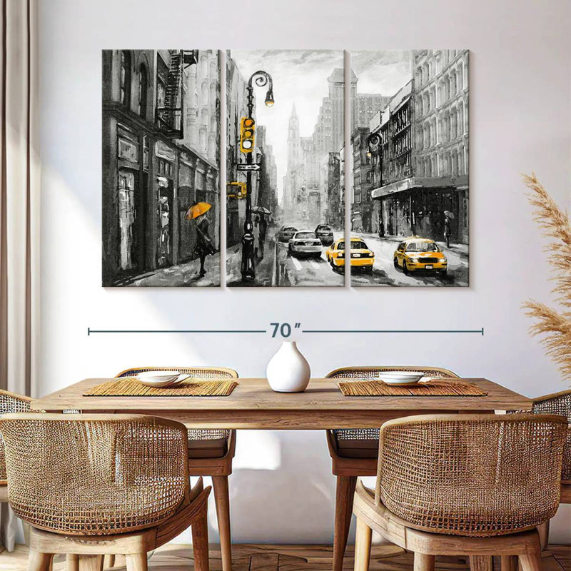 Sirci NYC - jaune pop, H 42 po x l 65 po