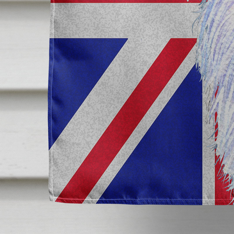 40 x 28 po en polyester britannique 2 faces english union jack drapeau maison, Barzoï