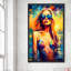 «Summer Girl in Bikini» par V2 Design Co. - Peinture sur toile à cadre flottant-88028487