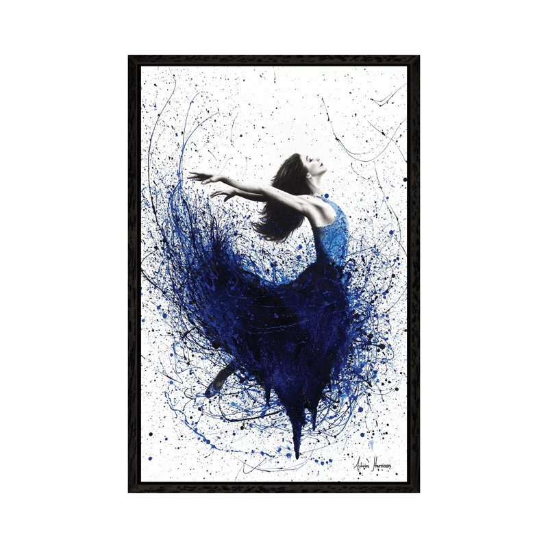 Deep Sea Dancer by Ashvin Harrison - Print on Canvas, 152.5 cm H x 101.5 cm W, Black Framed