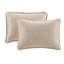 Couvre-lit réversible kaki très grand - rembourré de coton pour plus de confort. Surmatelas délicat surdimensionné de qualité supérieure. 2 taies décoratives incluses.