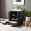 Meuble-lavabo autoportant avec portes à fermeture douce et poignées argentées 24 po Modern Blue Grey-1669612956-1669612959