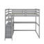 Lit mezzanine double avec bureau et tablettes-2007363023