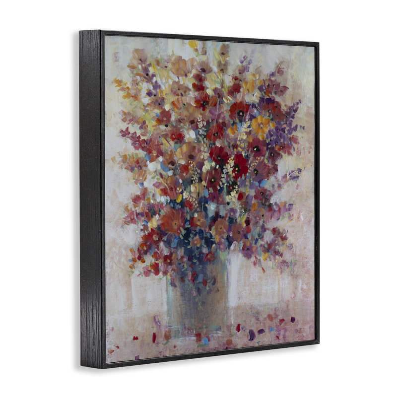 Arrangement giclée «Bright & Bold Arrangement», conception de Tim Ottoole, Giclée encadrée noir minuit, H 30 po x l 24 po