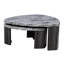 Table basse d'apparence marbre gris granite