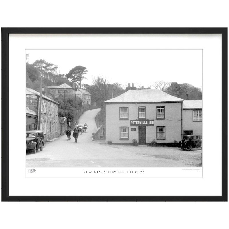 St Agnes, Peterville Hill C1955 by Francis Frith - Single Picture Frame Print, 45cm H x 60cm W x 2.3cm D