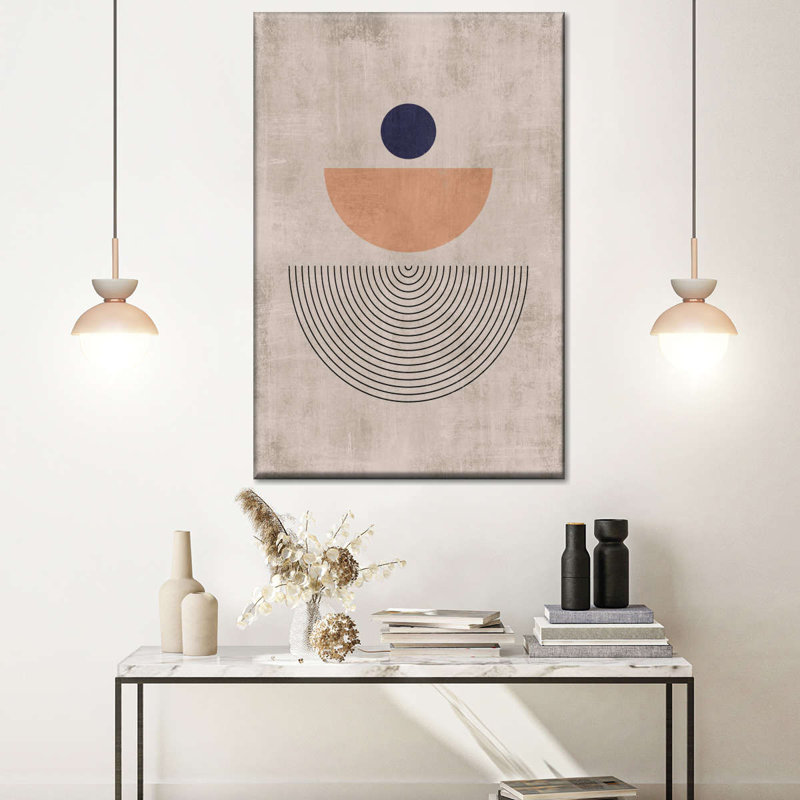 Formes géométriques contemporaines, H 48 po x l 32 po x P 1,25 po