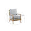 Fauteuil d'appoint Donhoue de 25,5 po de large avec dossier et siège rembourrés et garniture cloutée, bleu clair et naturel-117780771-113101750