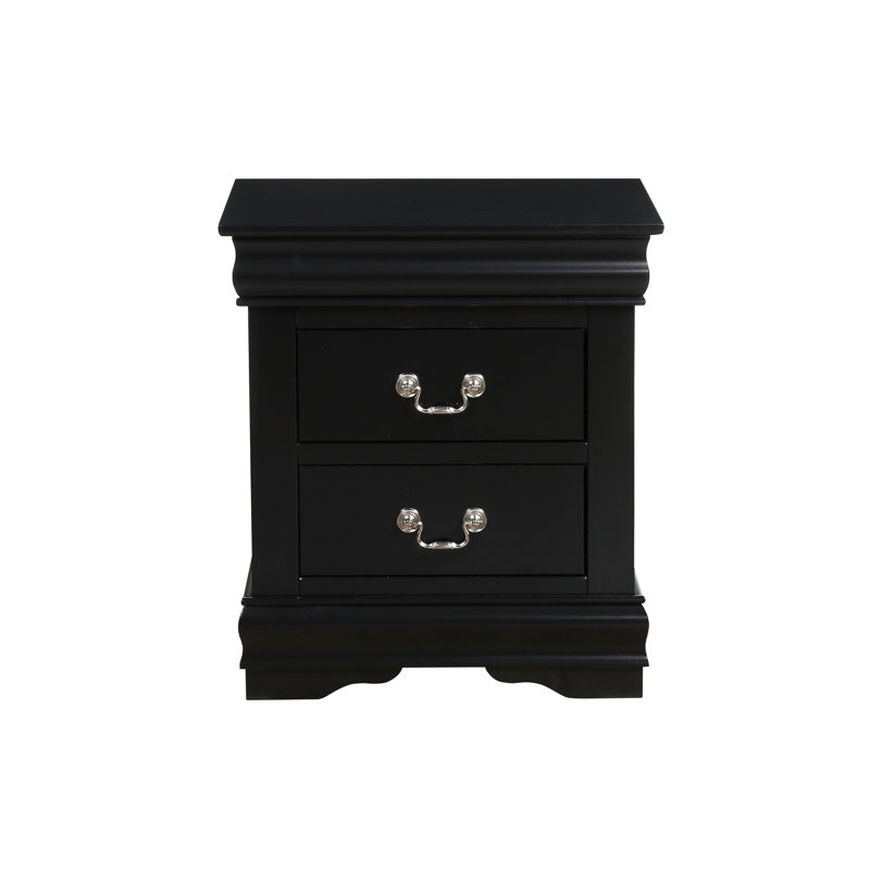 Table de chevet Louis Philippe, Noir