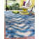 Tomlinson Abstract Blue Indoor/Outdoor Area Rug