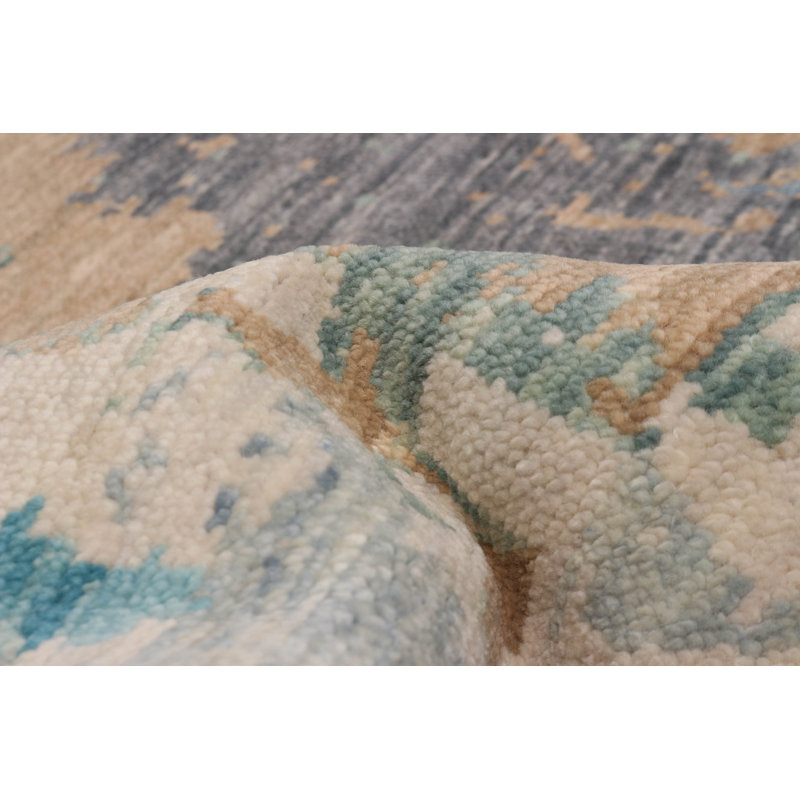 One Of Kind Hand Knotted Mystique Multi Color Rug 9'0" x 11'8"