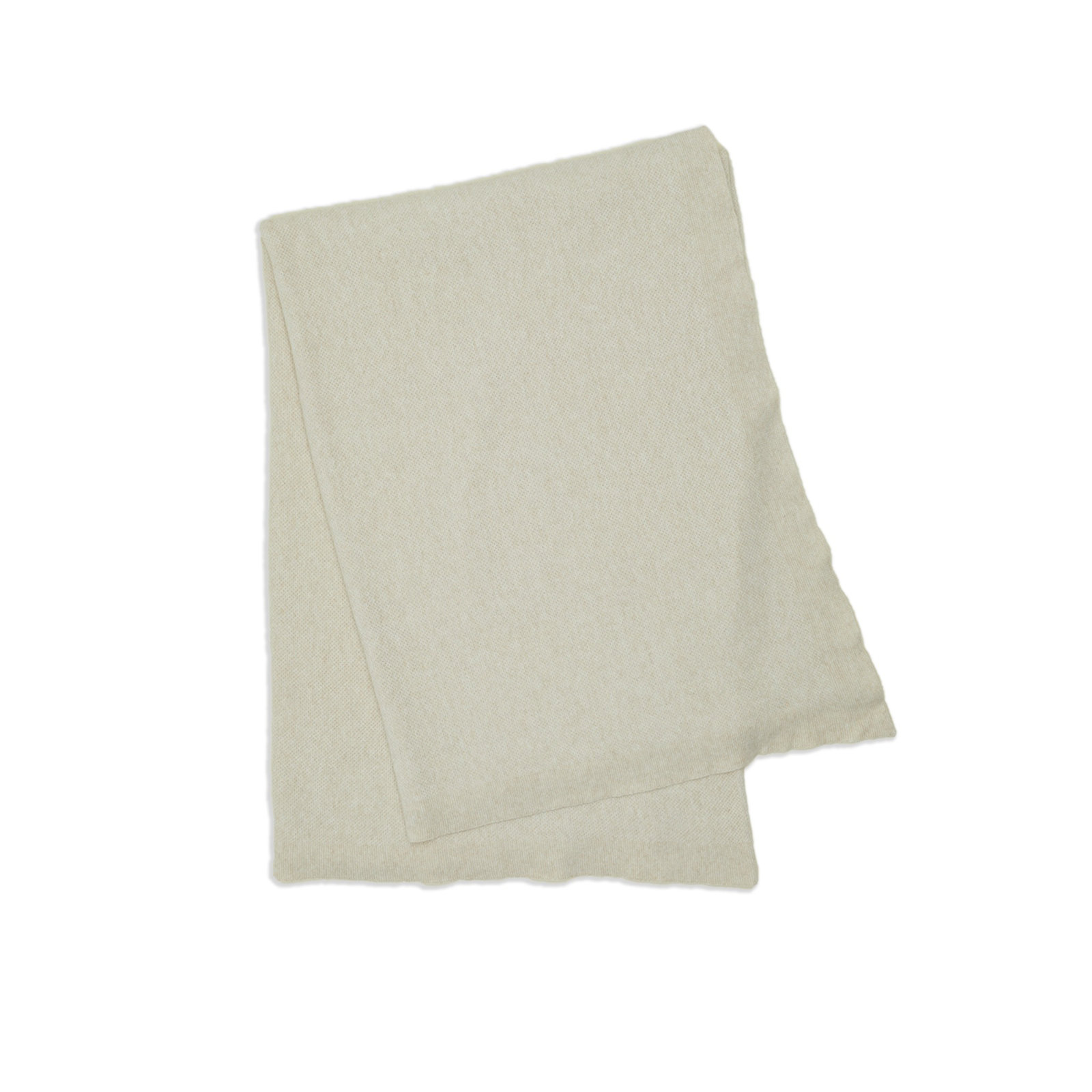 Simple Throw Blanket, 95" L x 65" W, Ivory