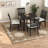 Space-saving Dining Table Sets With Extendable Wood Table, 4 Chairs, Modern Design