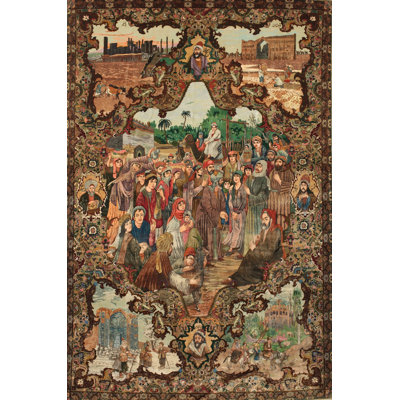Tapis décoratif brun oriental Padraig