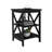 Oxford Small Side Table Black-MDF Material Legs