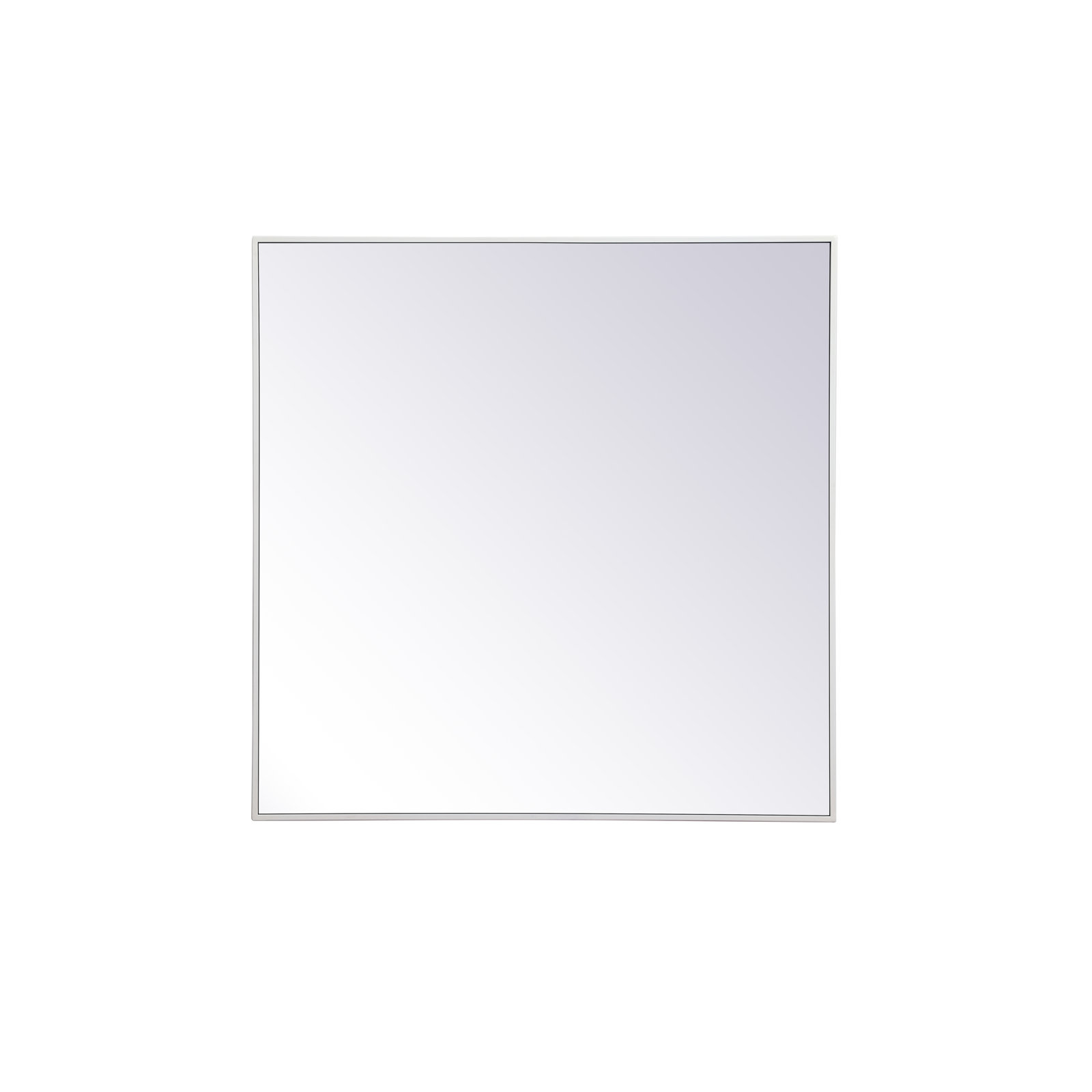 Sabine Metal Rectangle Wall Mirror, 36" x 36", White