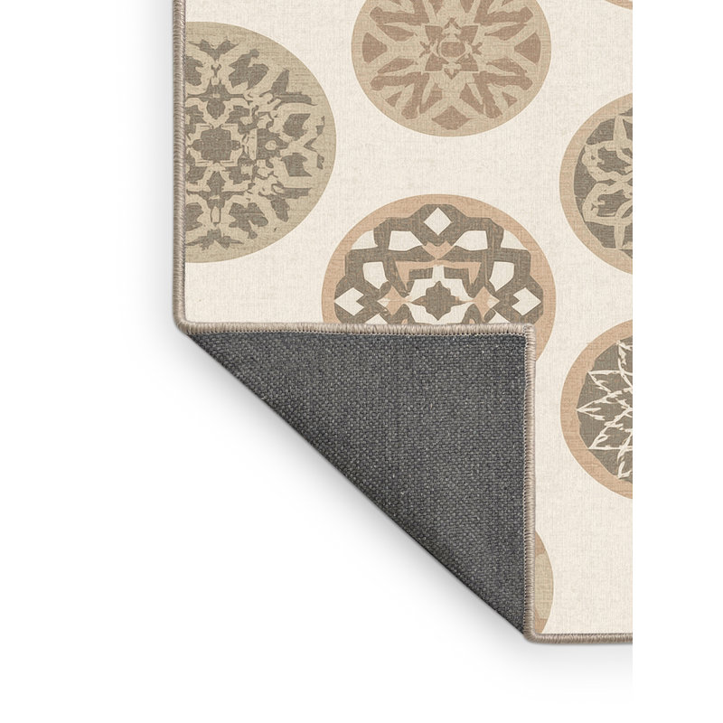 Tapis marocain doux et moelleux Eberhard, Carré 5 pi