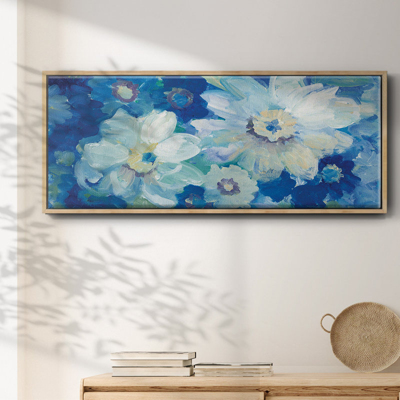 Blue Nocturne I- Framed Canvas