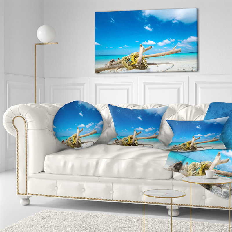 Oreiller de plage Seaswood, Rectangle, 12 po x 20 po